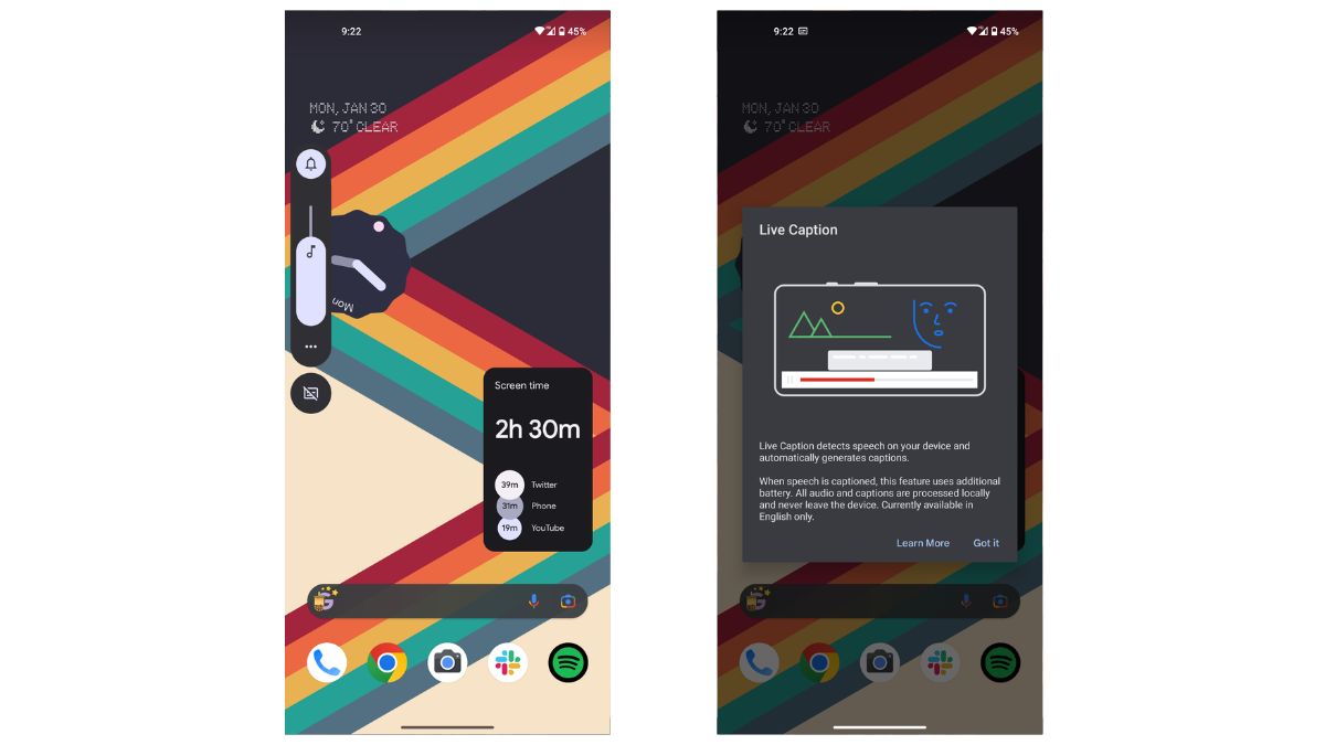 Nothing Phone (1) Android 12 vs Android 13 UI