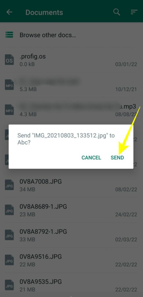 Steps to send high quality images on WhatsApp